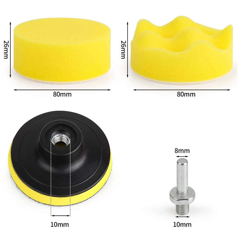 11-Piece Car Foam Drill Polishing Pad IB-52