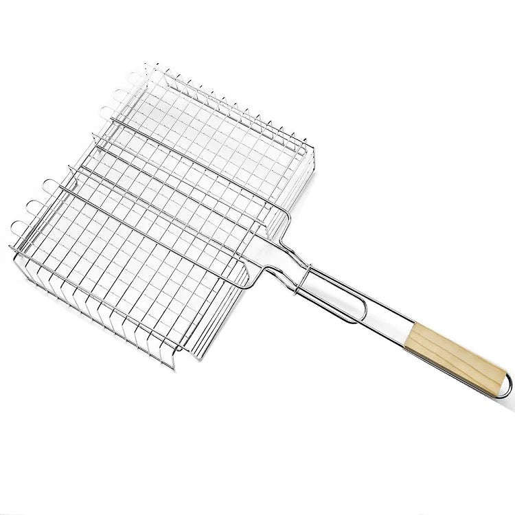 Stainless Steel Heavy Duty BBQ Grill Grid Basket YF-38
