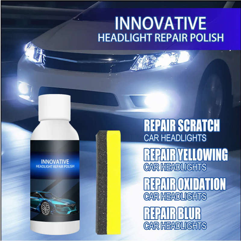 Crystal Clear Long-Lasting Headlight Restoration Polish Kit AG-72