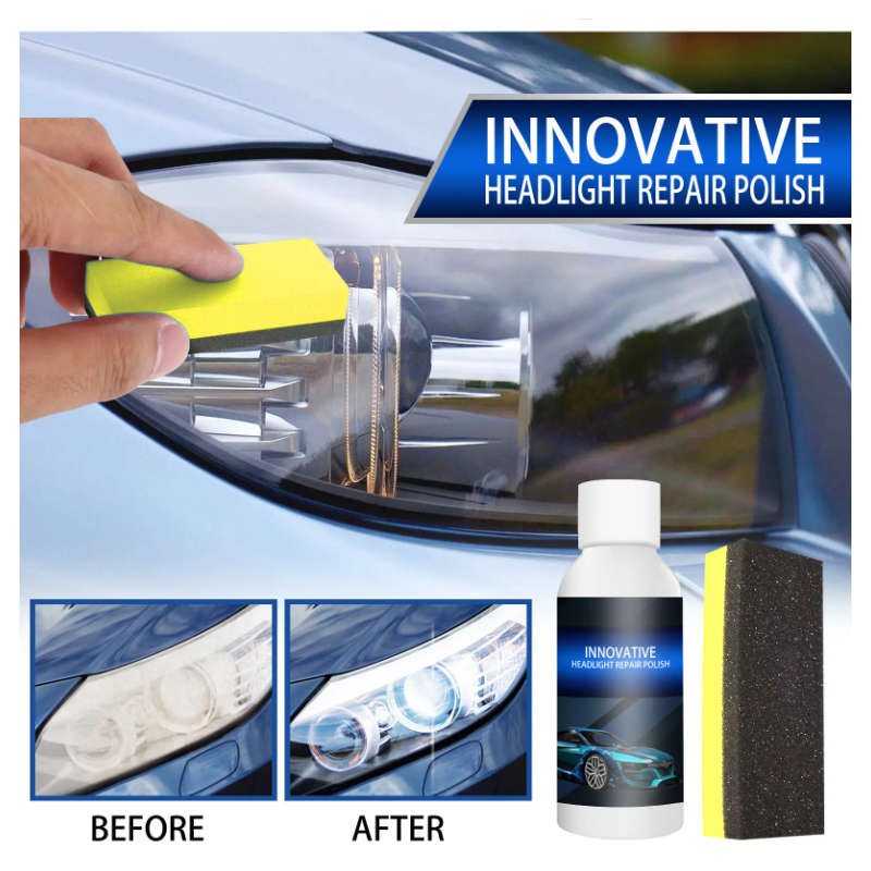 Crystal Clear Long-Lasting Headlight Restoration Polish Kit AG-72