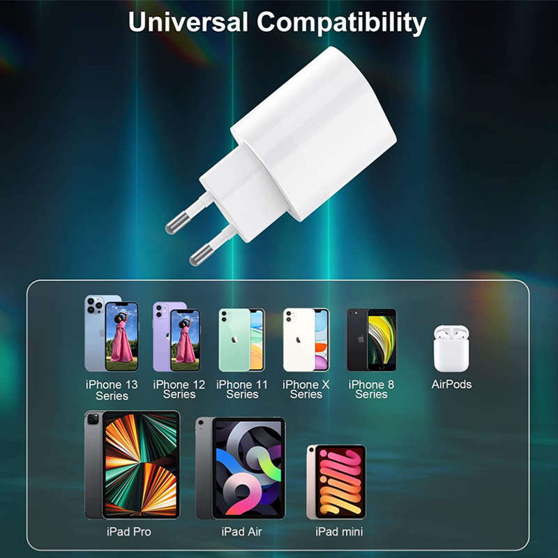 20W USB Type C Power Delivery Plug-in Fast Charger- 20W PD