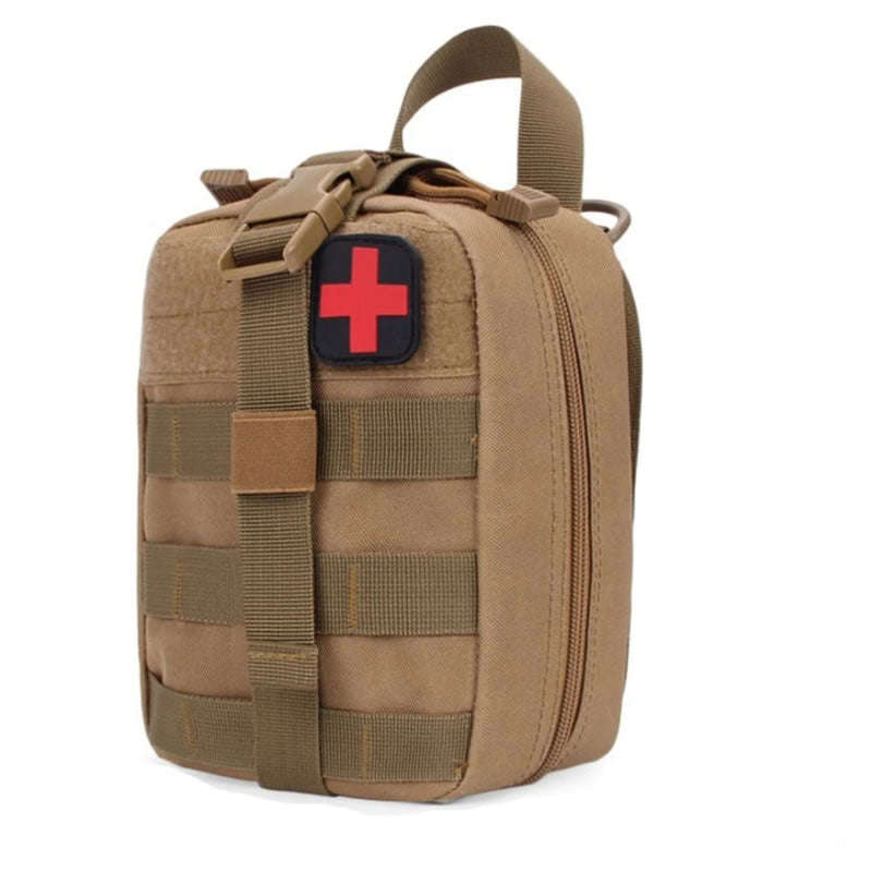 Portable Tactical First Aid Kit Medical Bag for Hiking JB-34 BROWN