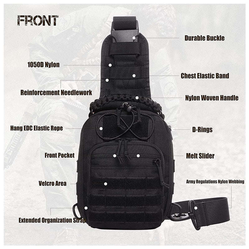 Outdoor Tactical Molle Chest Sling Shoulder Bag JB-56