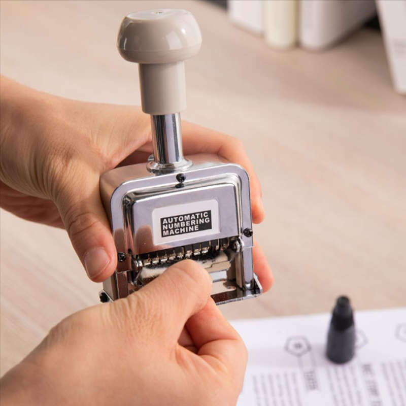 8-Digit Automatic Numbering Machine Self Inking Number Stamp