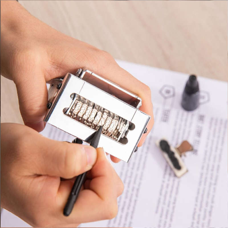 8-Digit Automatic Numbering Machine Self Inking Number Stamp