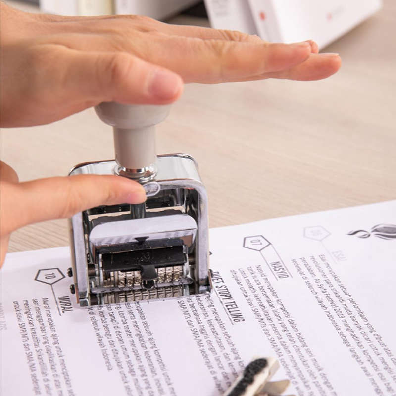 8-Digit Automatic Numbering Machine Self Inking Number Stamp