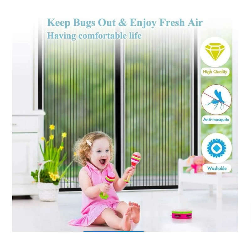 2.1m Magic Magnetic Mesh Screen Door Net BA-179
