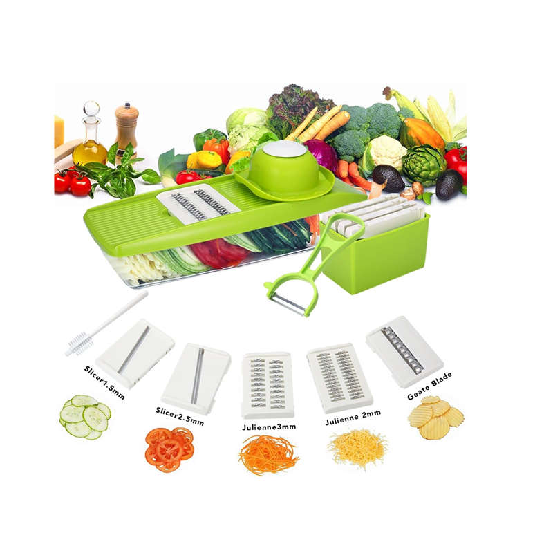 All-in-One Multifunctional Food Slicer With Interchangable Blades  F12-8-91