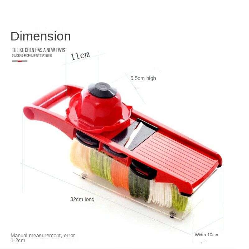 All-in-One Multifunctional Food Slicer With Interchangable Blades  F12-8-91