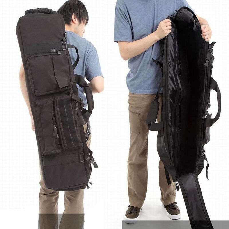 Outdoor Hunting Tactical Military Rifle Gun Backpack Bag JY-142 BLACK