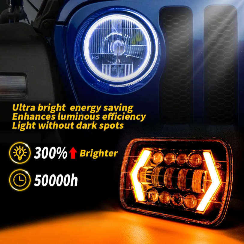 2pcs Of 7" Aluminum Shell LED Off Road Driving Headlight