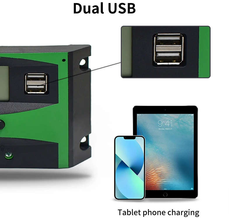 30A LCD Solar Panel Battery Regulator For Solar Off-Grid System