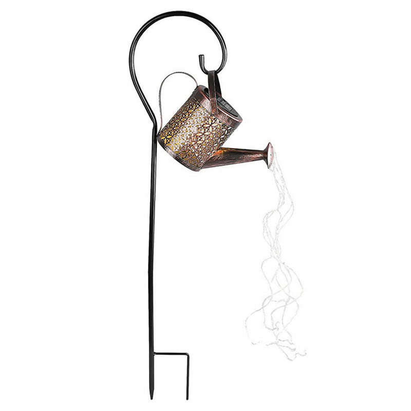 Solar Watering Can with Lights, Large Hanging Solar Waterfall Lights TS-135