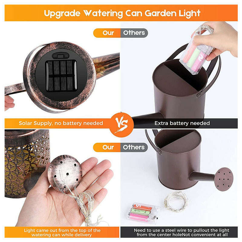 Hanging Watering Can with Lights TS-135B