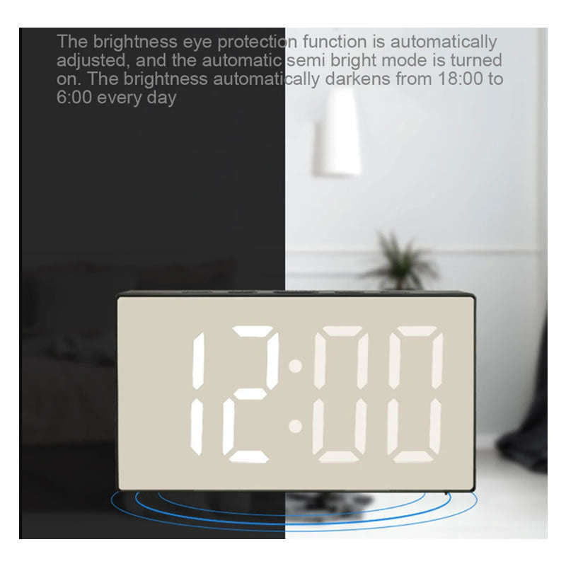 Portable Digital LED Mirror Clock MF-5
