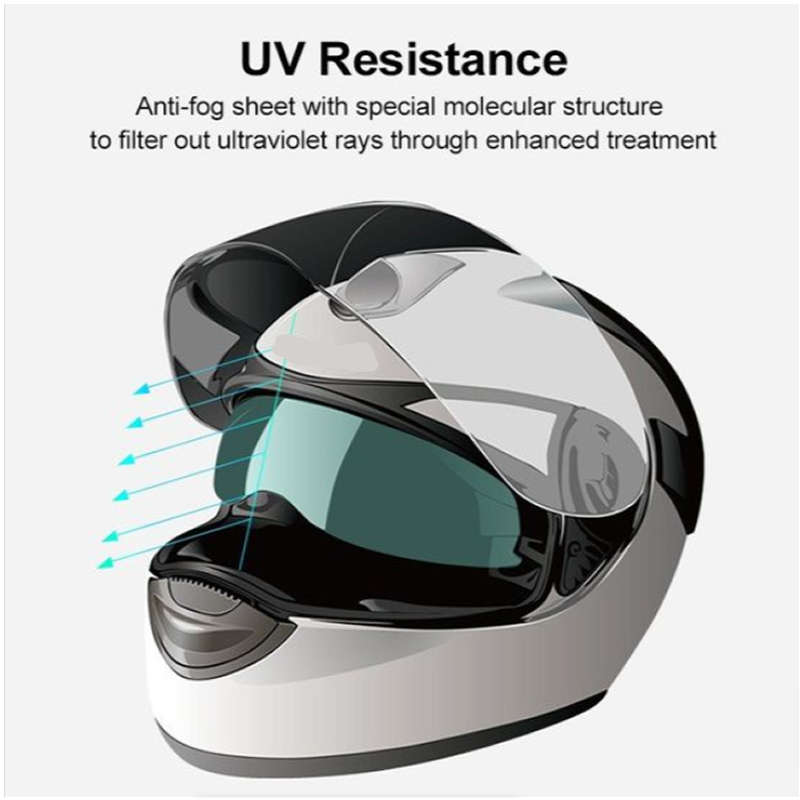 2-Piece Universal Anti-Fog Helmet Visor Film JG-206