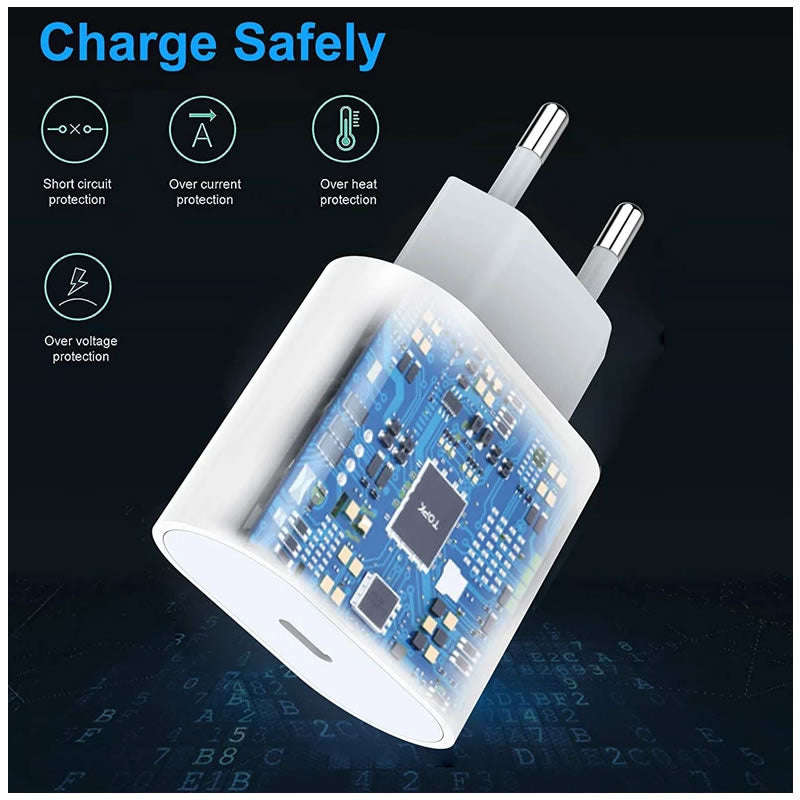 Fast Quick Charger 20W USB C Power Adapter Charger PD-2A