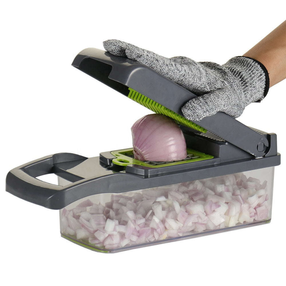 Multi-functional Vegetable Cutter Slicer Shredder Dicer Set