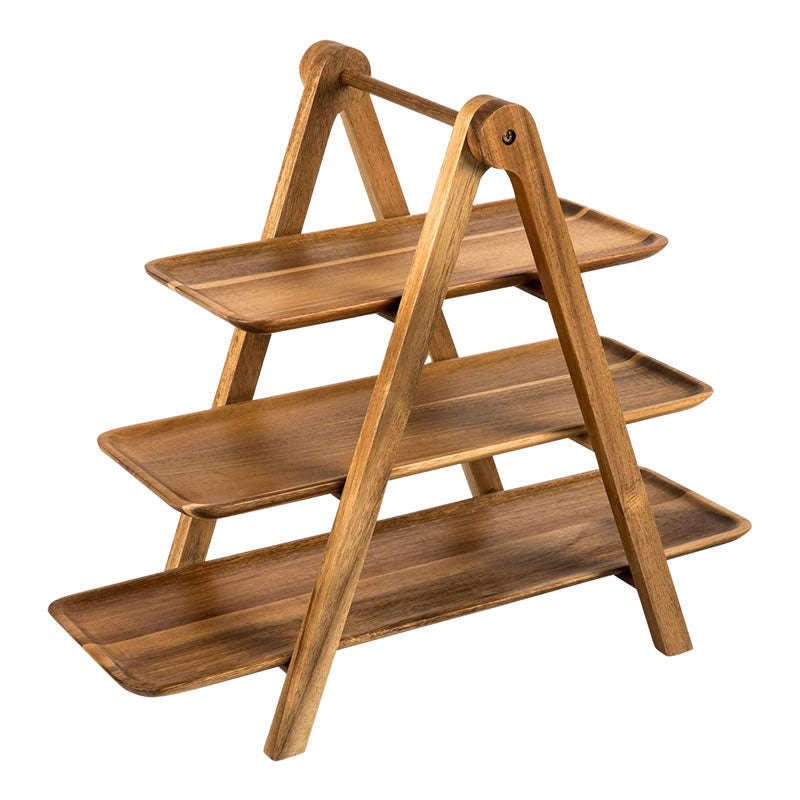 3 Tier Wooden Serving Tray IL-7