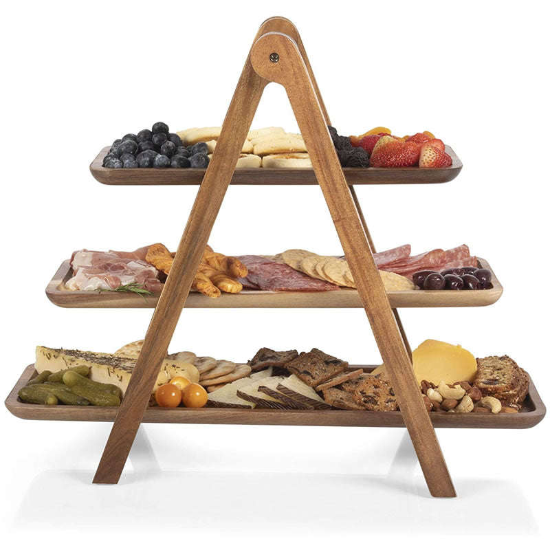 3 Tier Wooden Serving Tray IL-7