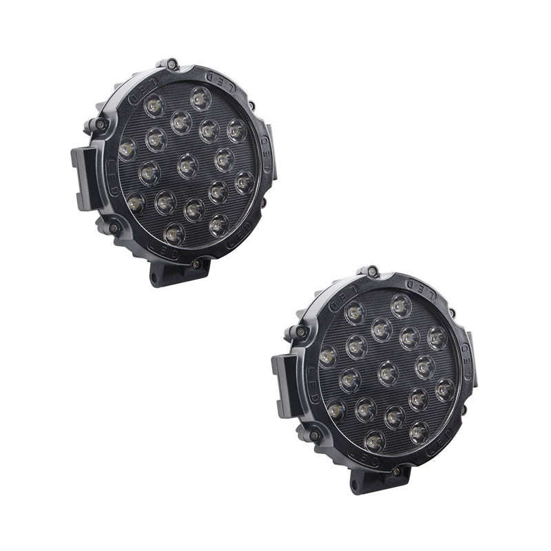 2 Set Of 7-inch 51W LED Spot Light Bar With Mounting Bracket PC-46B