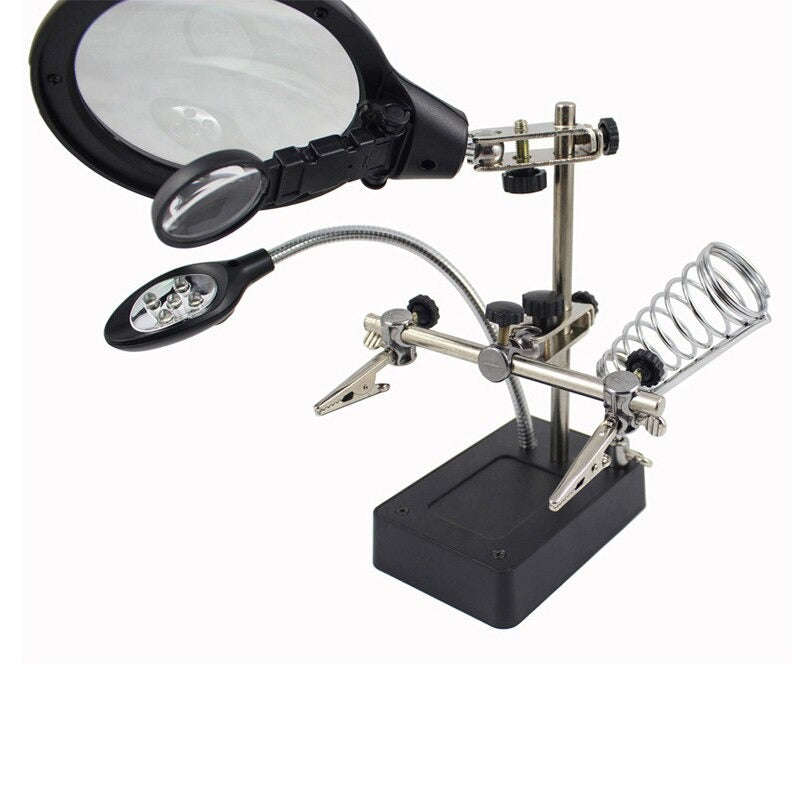 5 LED Light Auxiliary Clip Magnifier  MG16129-C
