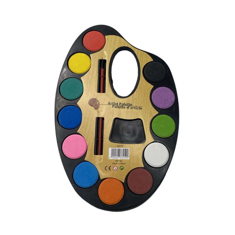 Small 12 Colors Professional Artist Palette Paint Set 4235