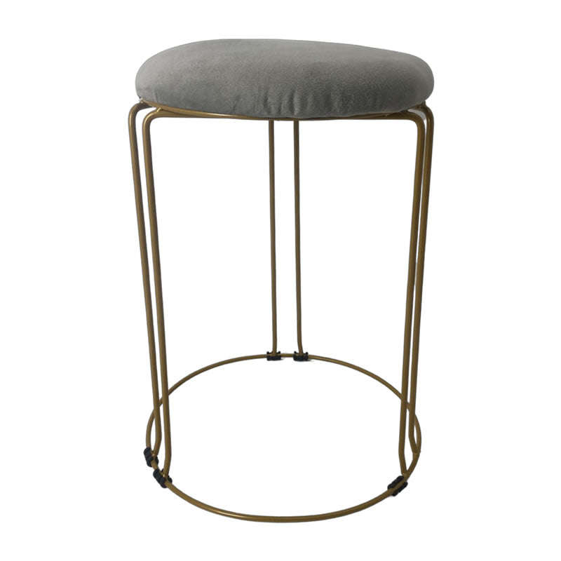 Modern Round Luxury Bar Stool -712012 GREY