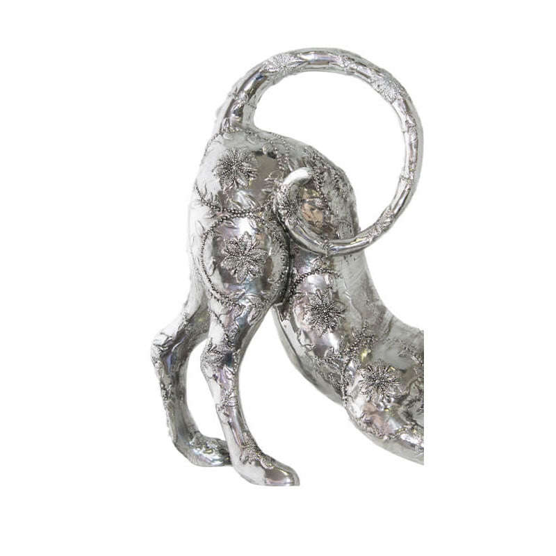 Polystone 23cm Silver Siamese Playful Cat -NAN77U1