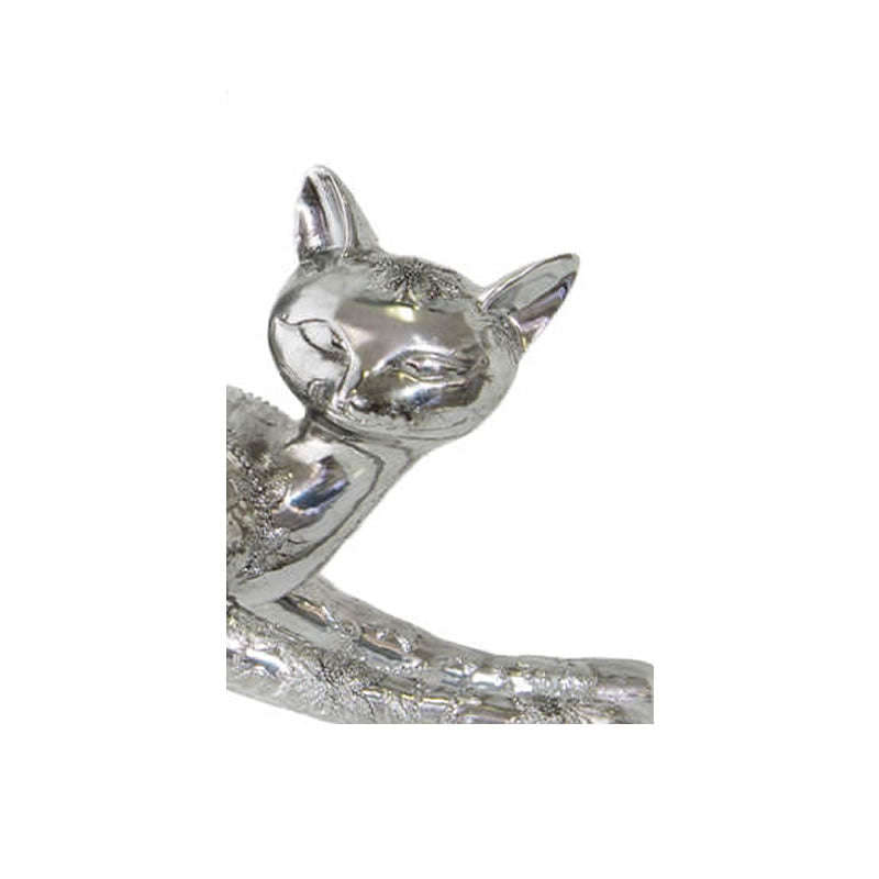 Polystone 23cm Silver Siamese Playful Cat -NAN77U1