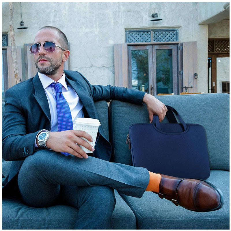 38x28x1.5cm Durable Slim Computer Handbag SE-124 BLUE