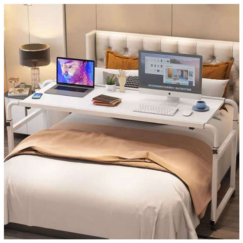 Height & Length Adjustable Overbed Mobile Table with Wheels HZ-18