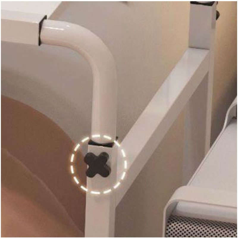 Height & Length Adjustable Overbed Mobile Table with Wheels HZ-18