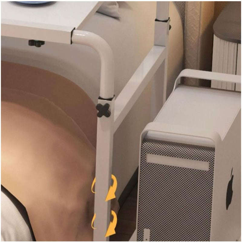 Height & Length Adjustable Overbed Mobile Table with Wheels HZ-18