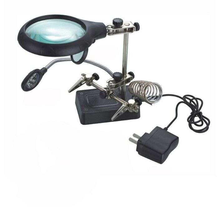 5 LED Light Auxiliary Clip Magnifier  MG16129-C
