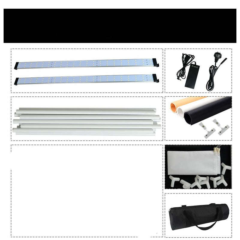 80cm LED Studio Photo Box with LED Lights and 3 Backdrops