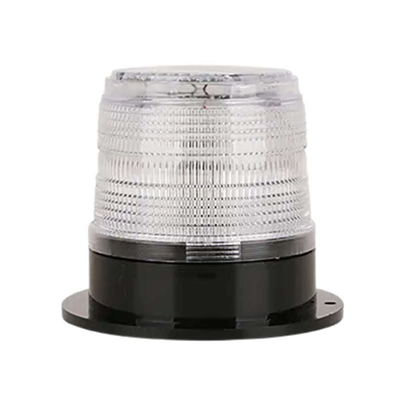 Solar Warning Flashing Light White