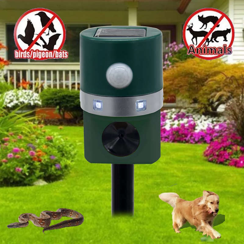 Multifunctional Solar LED Garden Pest Repeller EL-11