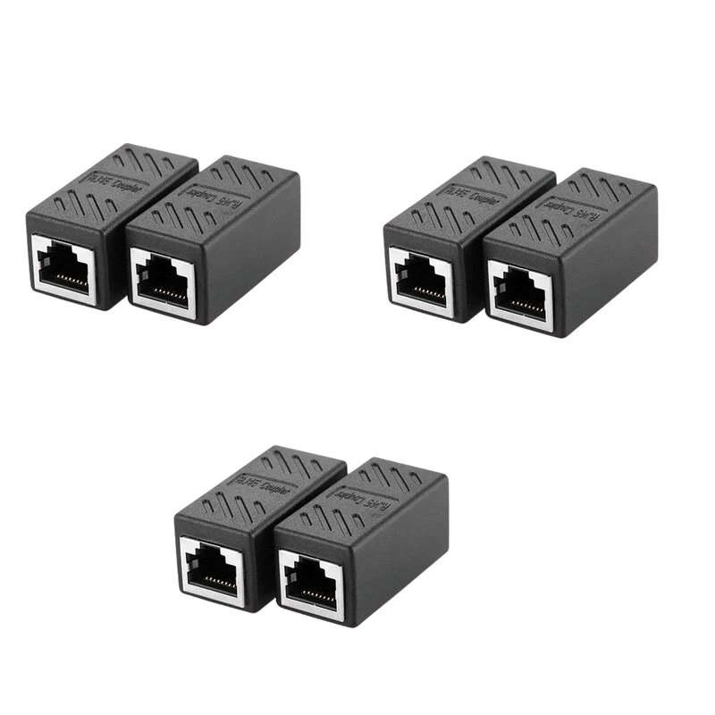 6PCS RJ45 CAT5 Network Cable Connector Q-JC13
