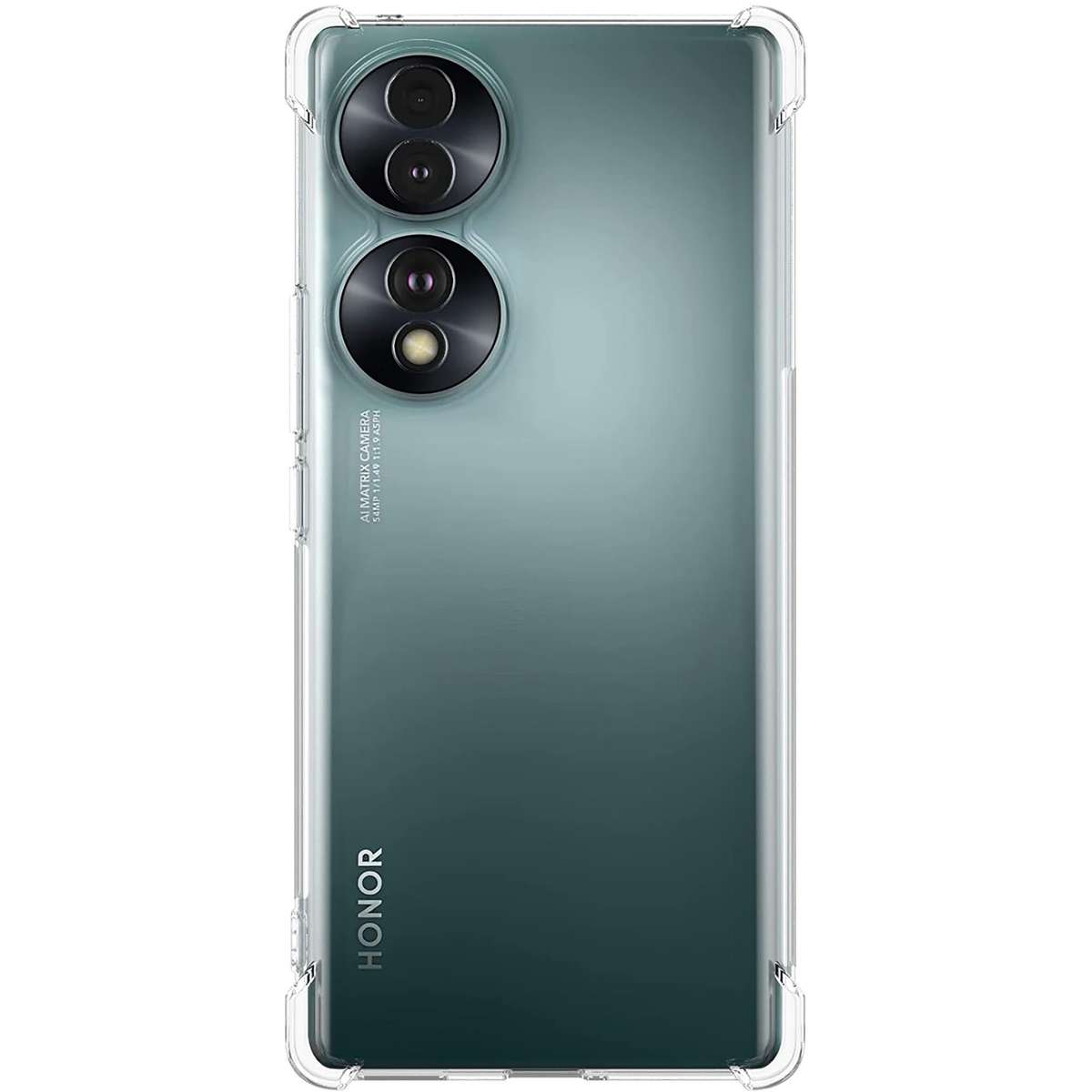 Protective Shockproof Gel Case for Honor 70 (2022) - Transparent