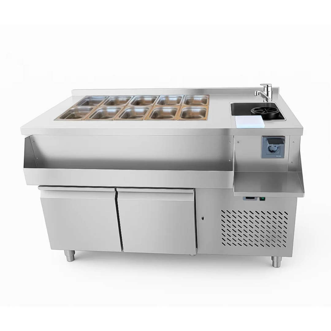 COOLING TABLE 2 DOORS WITH COCKTAIL BAR STATION