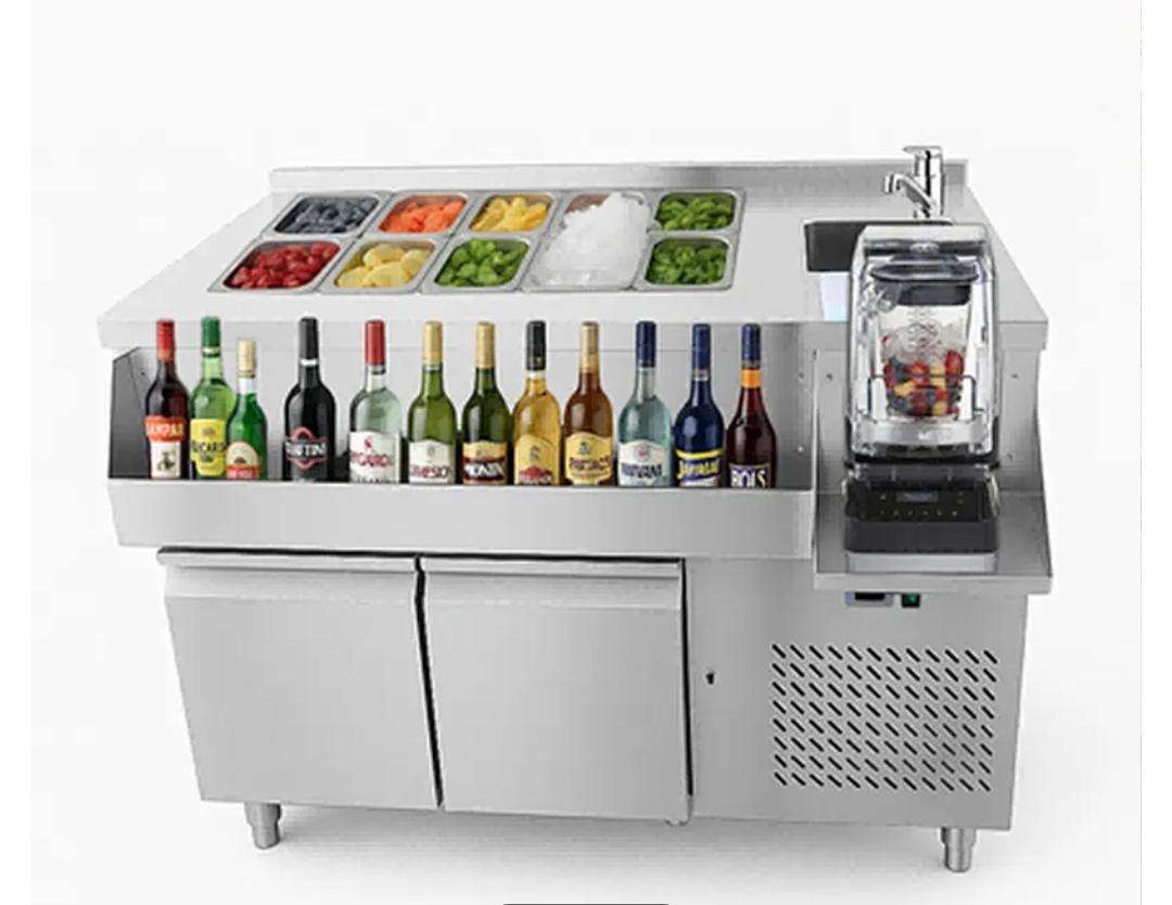 COOLING TABLE 2 DOORS WITH COCKTAIL BAR STATION