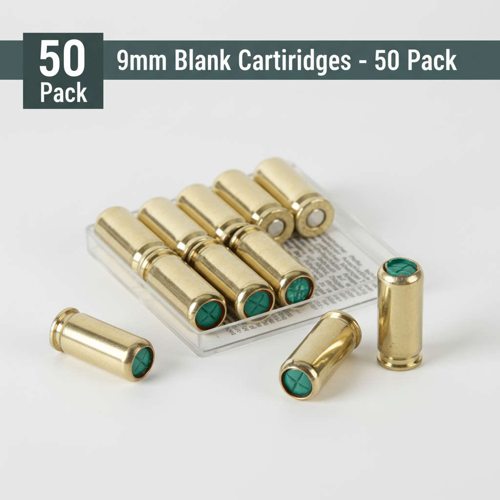 X50 Blank bu l l e t s | box of blanks | 9 mm | bullets for blank g u n