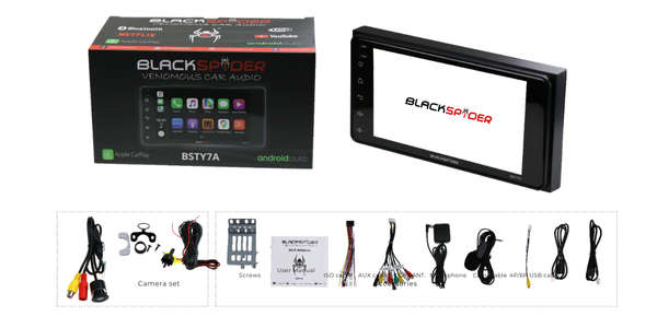 Blackspider BSTY7A Toyota 7 Apple CarPlay Android Auto Radio
