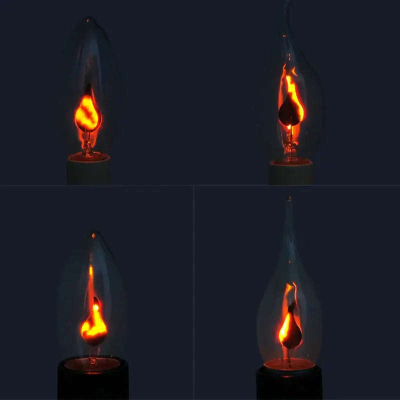 LED Vintage Edison Candle Light Retro Bulb - Flickering Flame Effect