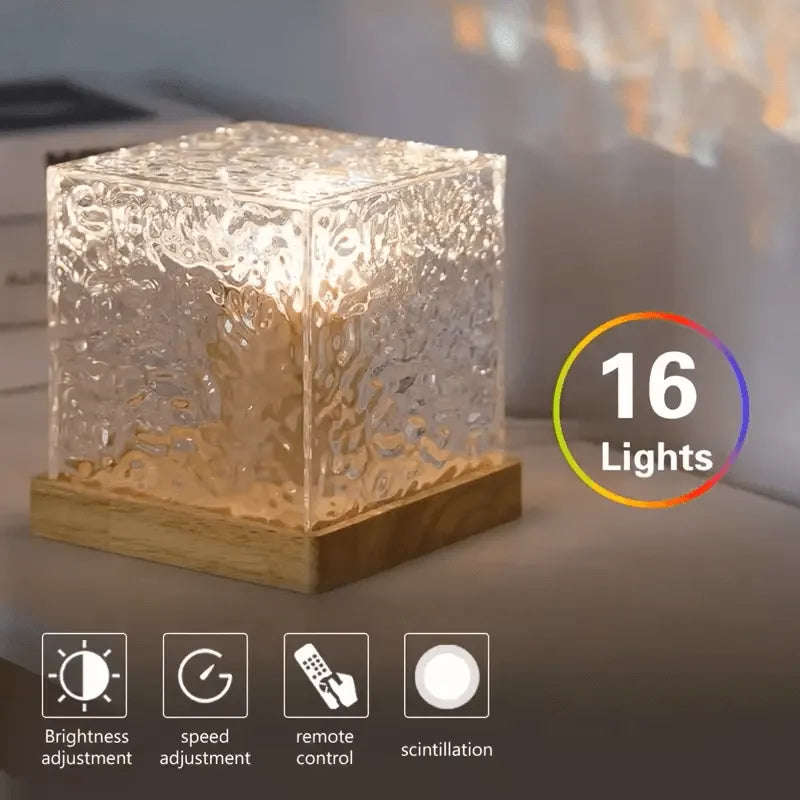 Ocean Wave Water Aurora Lamp Cube