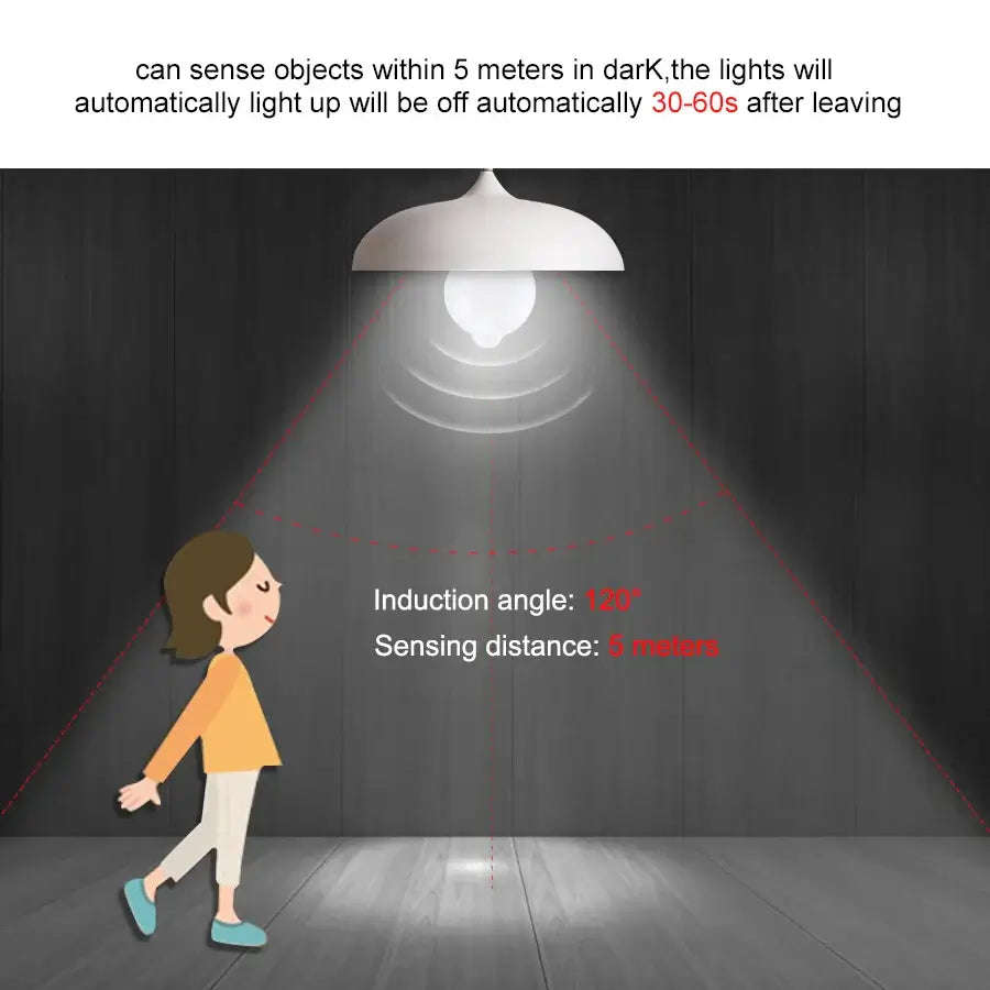 PIR Motion Sensor LED Light Bulb - 18W