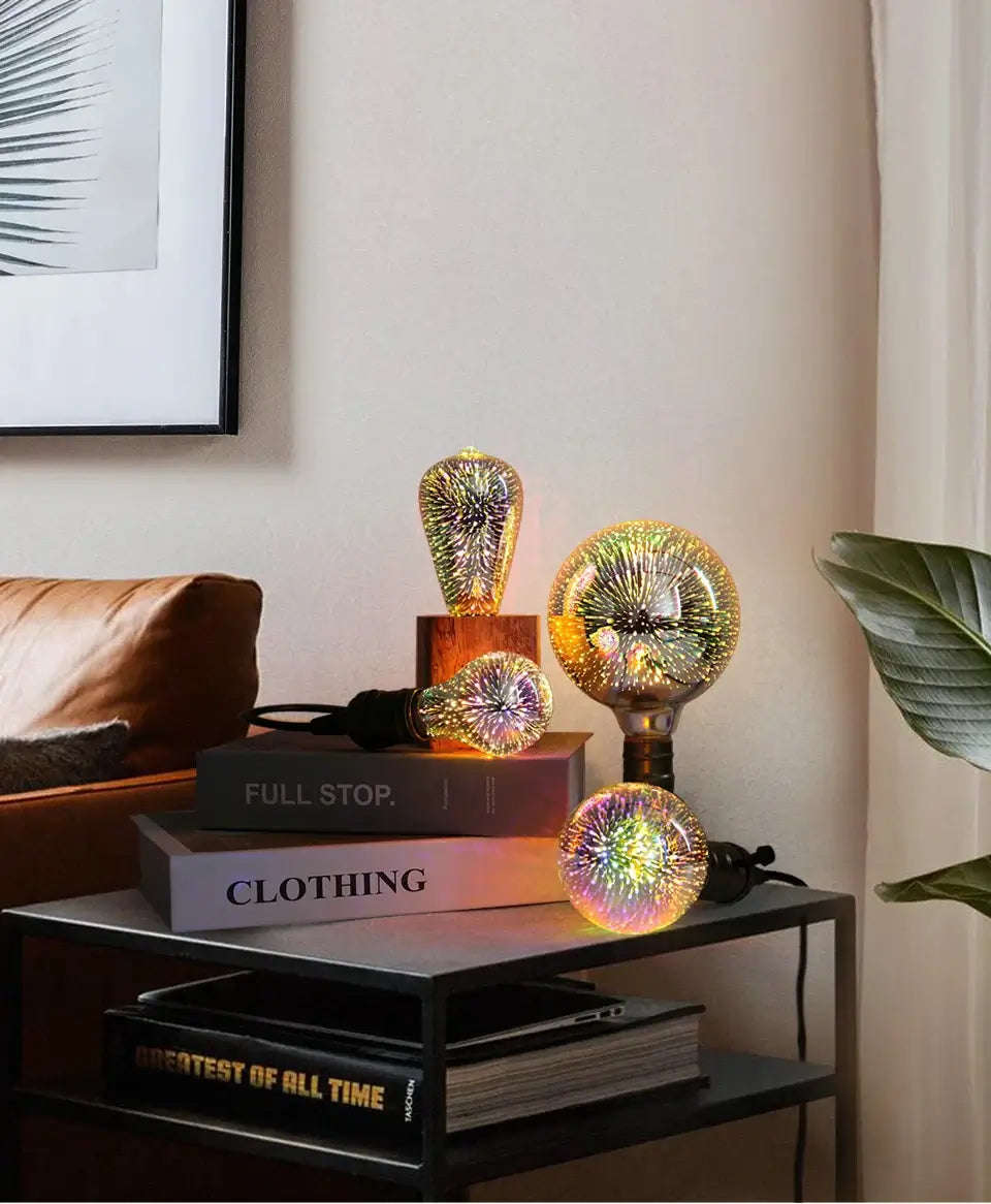 3D Fireworks LED Edison Bulb