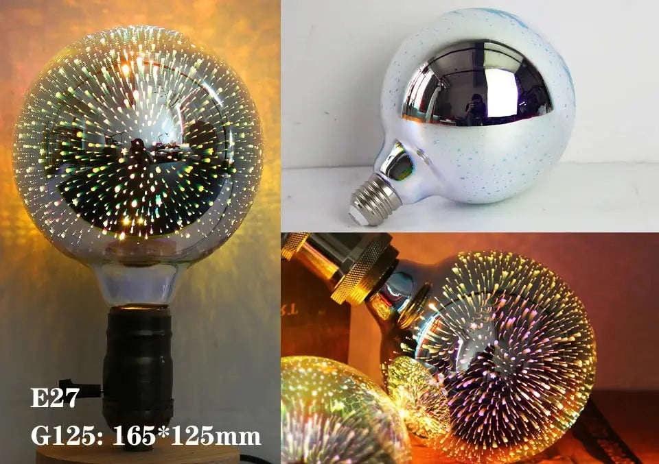 3D Fireworks LED Edison Bulb