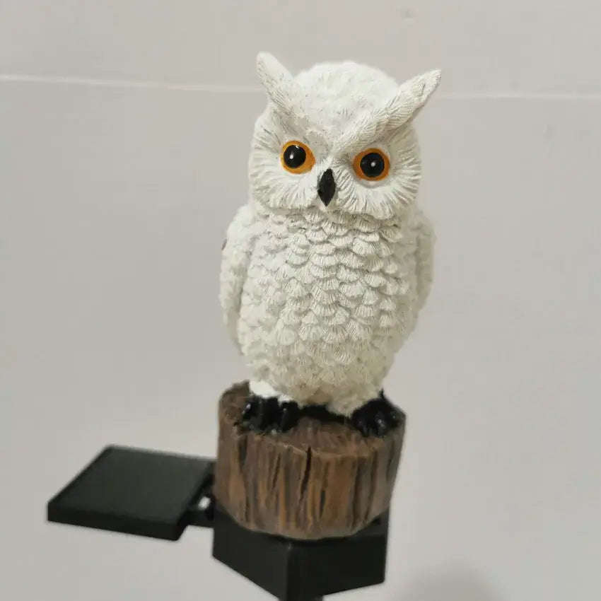 Garden Solar Light Outdoor Decor Resin Owl Solar LED Light with Stake